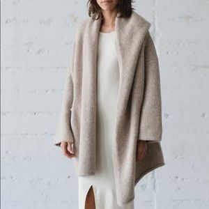 EUC LAUREN MANOOGIAN CAPOTE COAT SWEATER